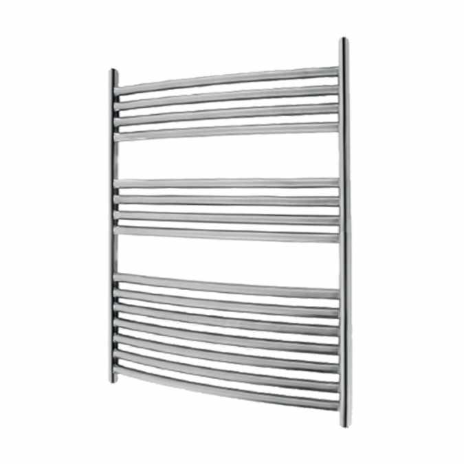 Abacus Elegance Radius Towel Rail 750 x 600mm - Stainless Steel