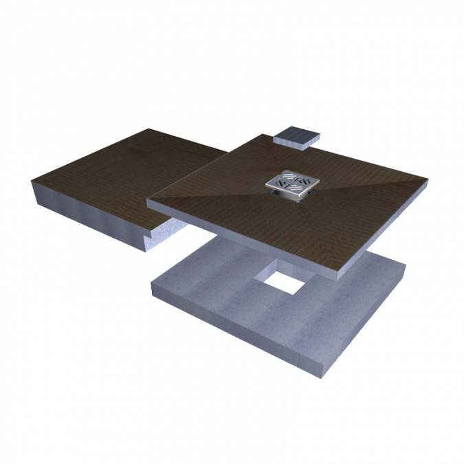 Abacus Raised Tray Wetroom Kit 1 - 1850 x 900mm