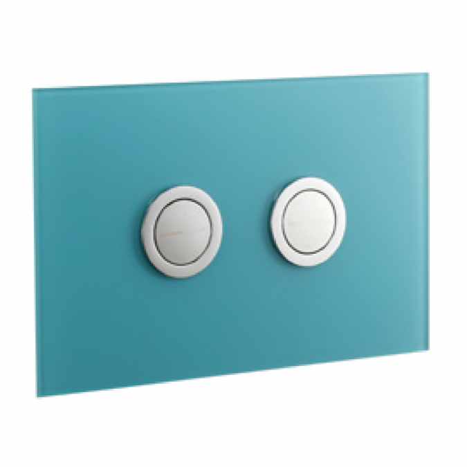 Abacus Lustrolite WC Press Panel - Blue Atoll