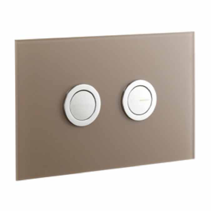 Abacus Lustrolite WC Press Panel - Mocha