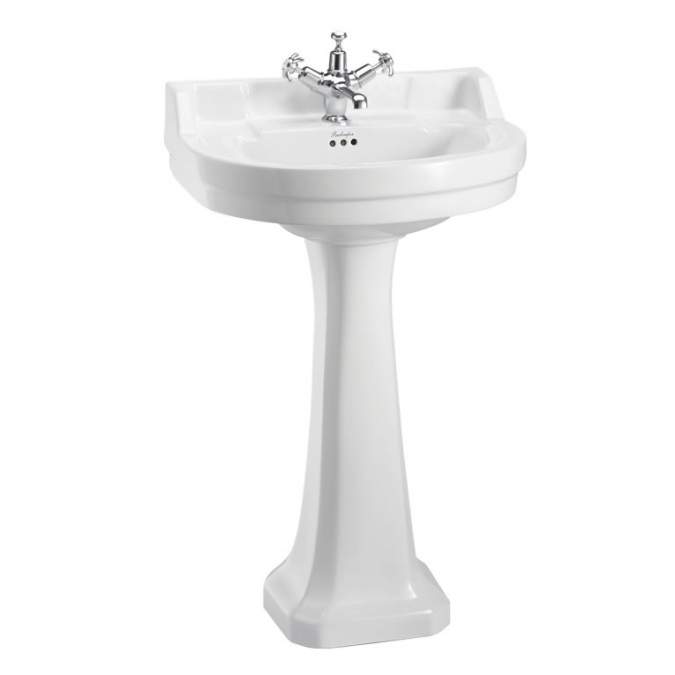 Burlington Edwardian Round 56cm Basin & Classic Pedestal