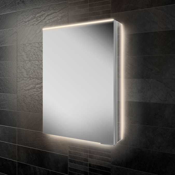 HIB Ether 50 Illuminated LED Bathroom Cabinet - 500mm