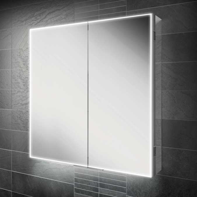 HIB Exos 80 Illuminated LED Bathroom Cabinet - 800mm