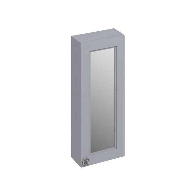 Burlington 30cm Grey Single Door Mirror Cabinet