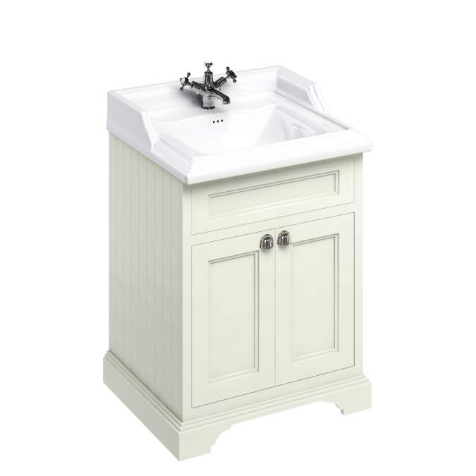 Burlington 65cm 2 Door Sand Vanity Unit With Optional Basin