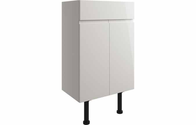 Venetian 500mm Basin Unit - Pearl Grey Gloss