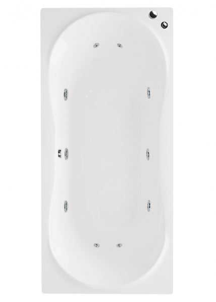 Aquabathe Comet Whirlpool Bath, 1800 x 800, Single End 10 Jet System, Frontline Bathrooms