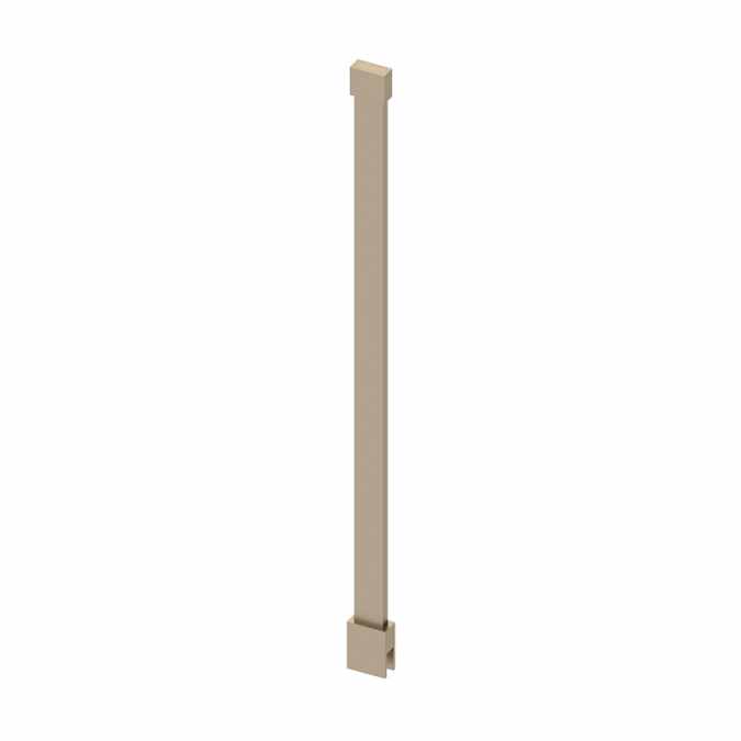 Abacus Wetroom Glass Designer Ceiling Support Arm 600mm Brushed Nickel