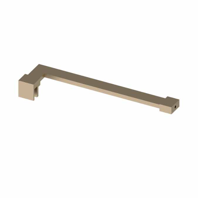 Abacus Wetroom Glass Designer Inline Corner Support Arm Brushed Nickel