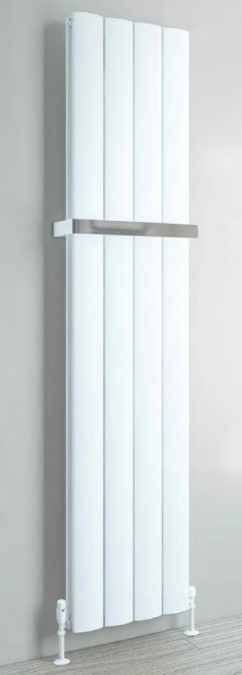 Eastbrook Guardia 1800 x 375 Matt White Vertical Radiator