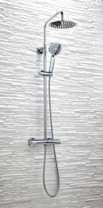 Kate Round Dual Head Thermostatic Shower - Fixed Head & Adjustable Hand Set - Signature Showers