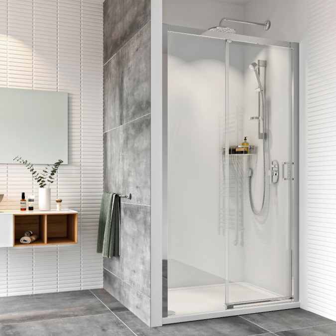 Haven8 1200mm Level Access Sliding Shower Door, Right Hand