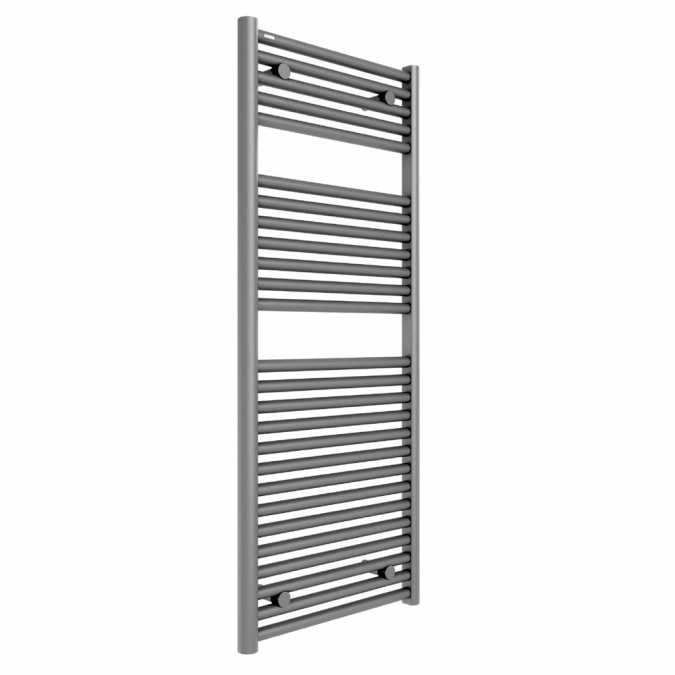 Hugo2 1652 x 600mm Towel Radiator - Lusso Grey - High Heat Output - Tissino 