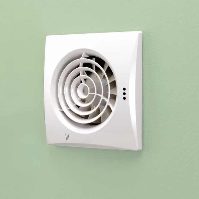 HIB Hush White Wall & Ceiling Mounted Timer & Humidity Sensor Bathroom Extractor Fan