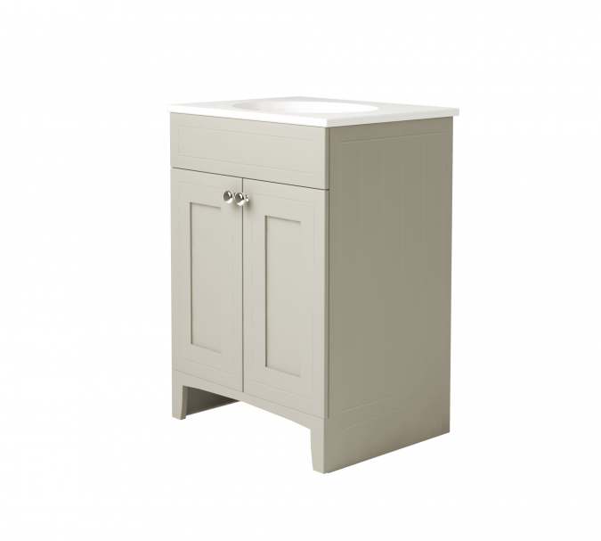 Classic 500mm Ivory Bathroom Vanity Unit With Basin - Origins By Utopia