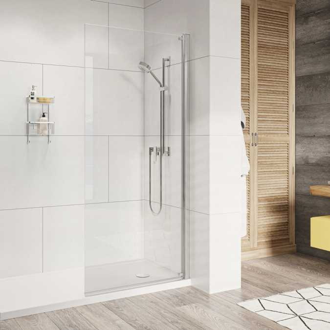 Roman Innov8 500mm Pivoting Wetroom Panel Chrome