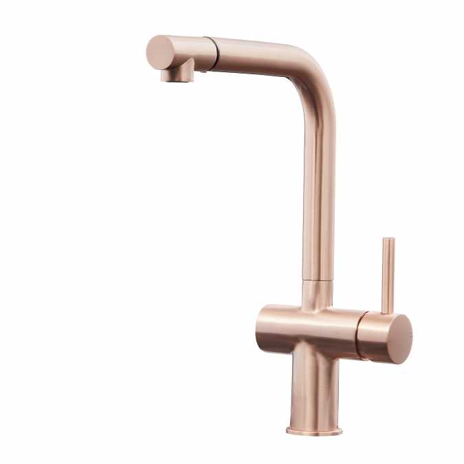 Ingleton Copper Pull Out Kitchen Mixer Tap 