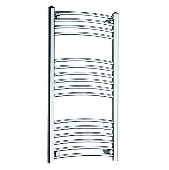 Kartell 400 x 1000 Curved Chrome Towel Radiator - CTR410C