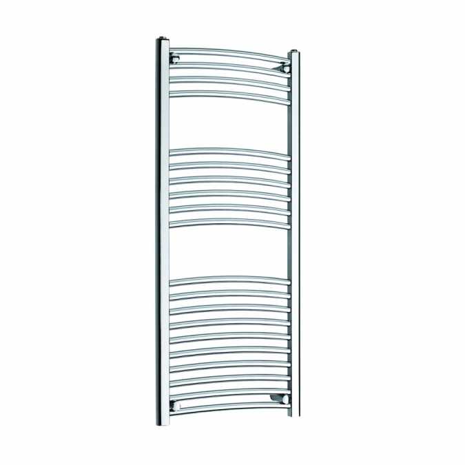 Kartell 300 x 1200 Curved Chrome Towel Radiator - CTR312C