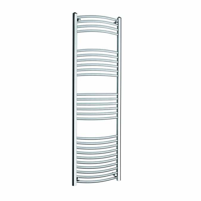 Kartell 400 x 1600 Curved Chrome Towel Radiator - CTR416C