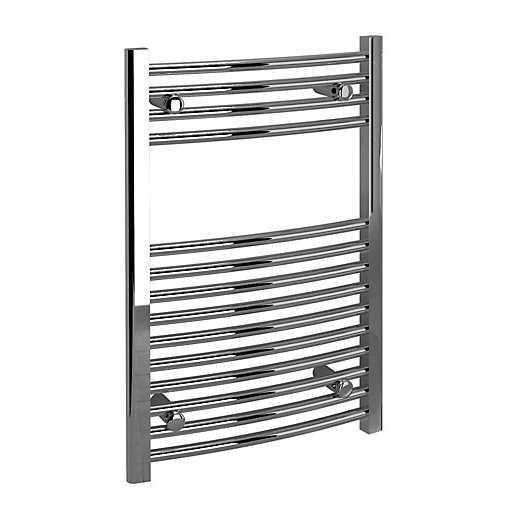 Kartell 500 x 800 Curved Chrome Towel Radiator - CTR508C