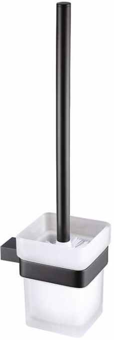 The White Space WC Brush and Holder - Black