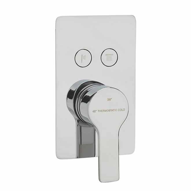 Sagittarius Livorno Concealed Dual Push Button Thermo Conc Shower