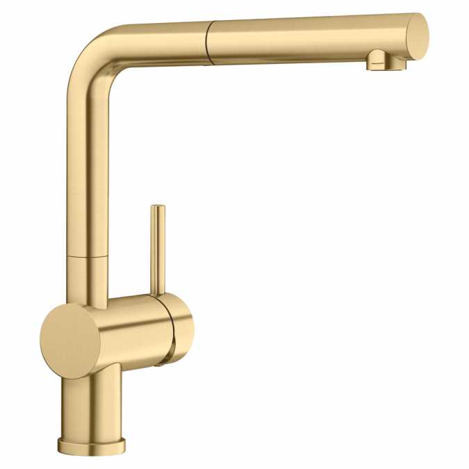 Blanco Linus S Satin Gold Kitchen Tap -  526684