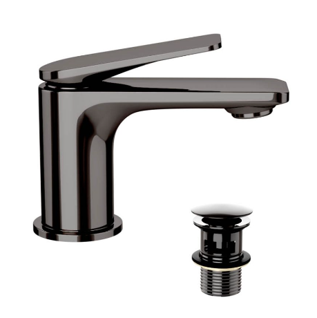 Laguna Black Chrome Mono Basin Mixer Tap - Jaquar