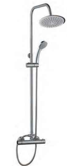 Pure Malia Round Thermostatic Bar Shower Valve 