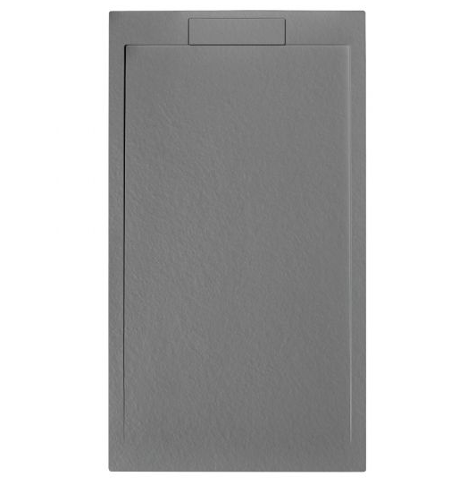 Giorgio Lux Grey Slate Effect Shower Tray - 1800 x 900 - Concealed Waste