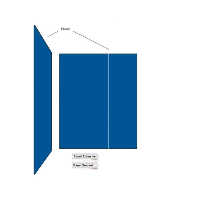 Nuance Two Sided Shower Board Kit Up To 1200 x 1800 - Pack B by BushBoard 