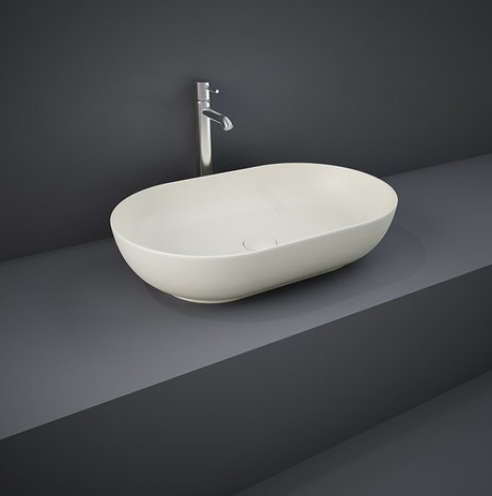 Feeling Oval Countertop Basin Matt Greige - RAK Ceramics