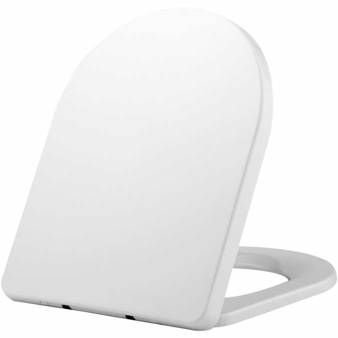 PP D twentyONE Toilet Seat in White - 87390 - Euroshowers