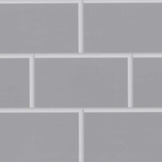 ProPlas Tile 250 - Light Grey Metro Tile PVC Tile Effect Panels - 4 pack - PRT8