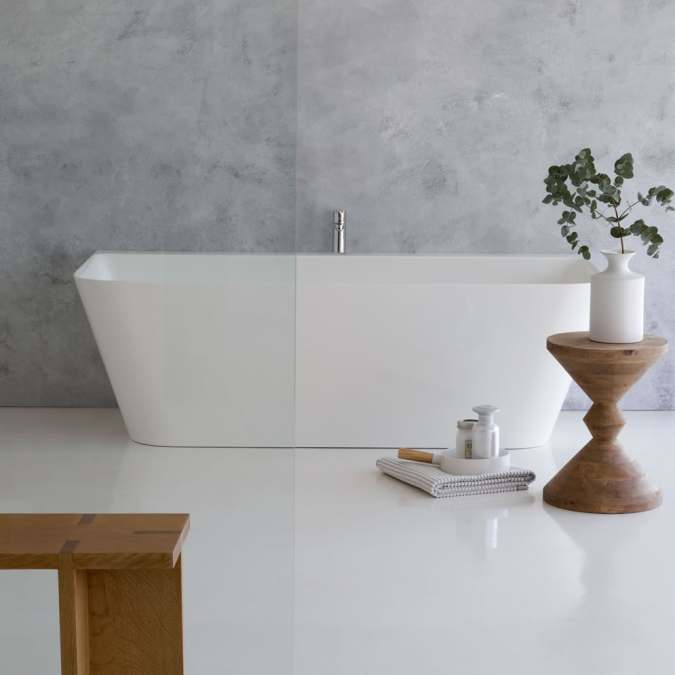 Clearwater Patinato Grande 1690 x 800 Clear Stone Freestanding Bath