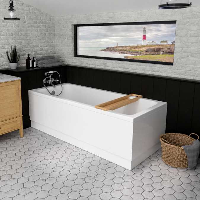 Beaufort Portland 1800 x 725mm Beauforte Reinforced Bath