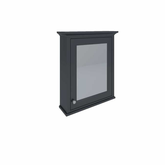 Washington Black Mirrored Cabinet Single Door - RAK Ceramics