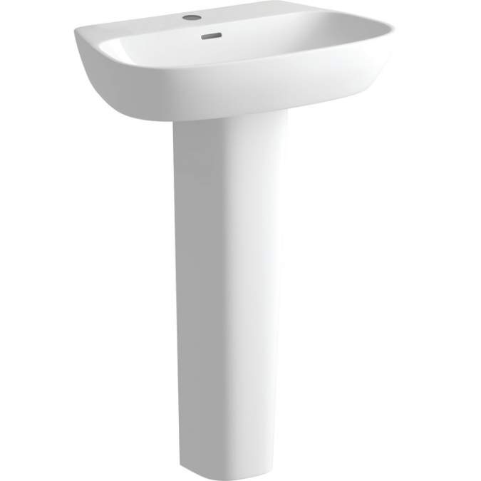 Allier 600x400mm 1TH Basin & Full Pedestal