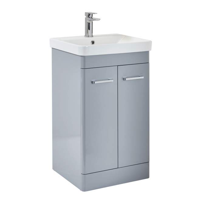 Rossini 600 Vanity Unit in Pebble Grey - Scudo