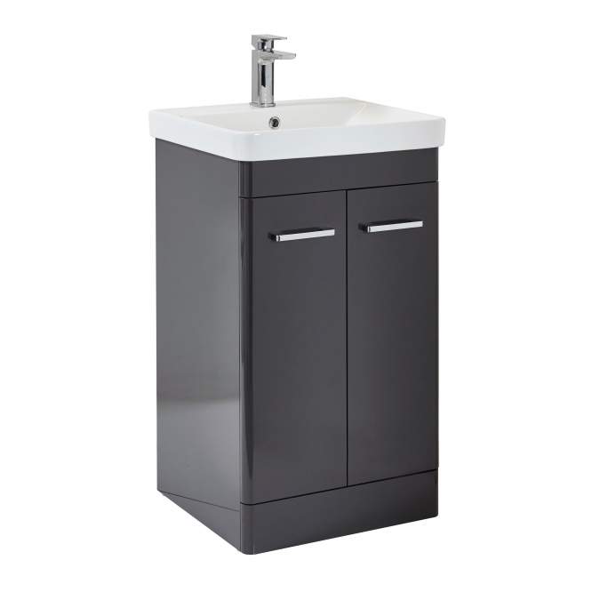 Rossini 500 Vanity Unit in Wolf Grey - Scudo