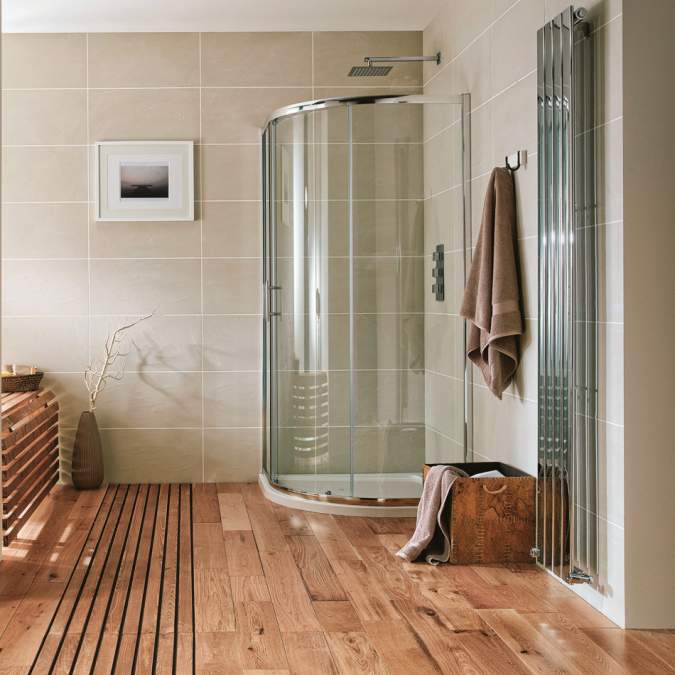 Scudo S6 Single Door 900 x 760mm Offset Quadrant Shower Enclosure