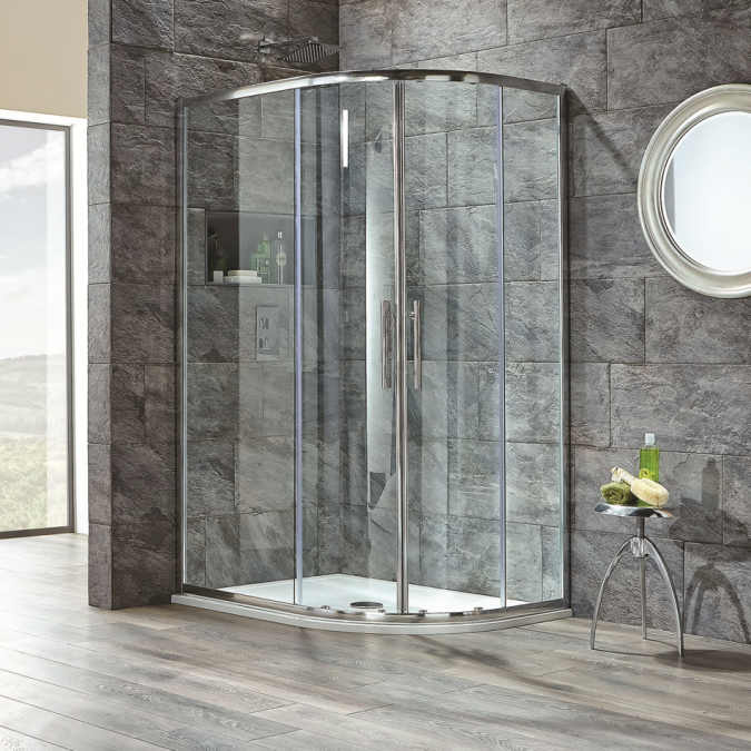 Scudo S8 Double Door 1200 x 900mm Offset Quadrant Shower Enclosure