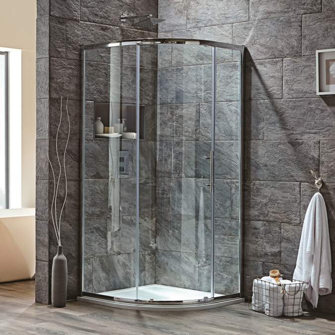 Scudo S8 Single Door 900 x 900mm Quadrant Shower Enclosure