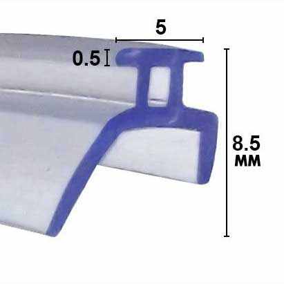 SCR0021 Pivot Shower Door Replacement Seal - Slide In Seal