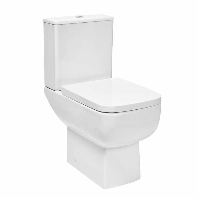 Choices 600 Open Back Close Coupled Toilet & Seat - Scudo