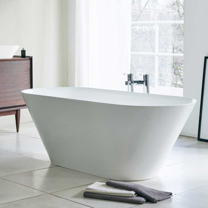 Clearwater Sontuoso 1690 x 700 Clear Stone Freestanding Bath