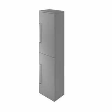 The White Space 1400mm Tall Wall Hung Unit - Ash Grey