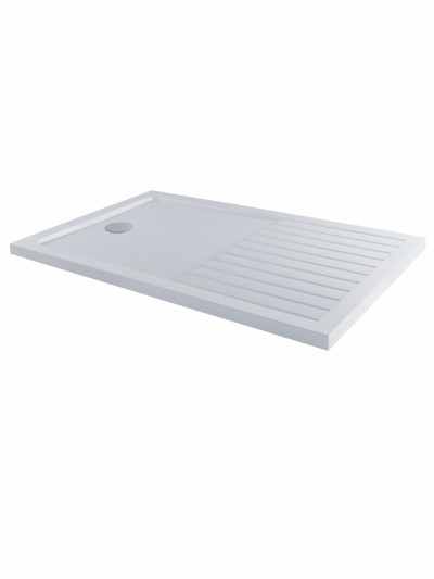 MX Elements 1700 x 800 Anti Slip Walk In Shower Tray with Drying Area