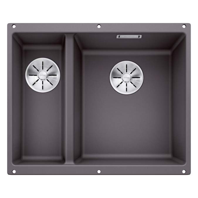 Blanco Subline 340/160 U Kitchen Sink Right Hand - Rock Grey